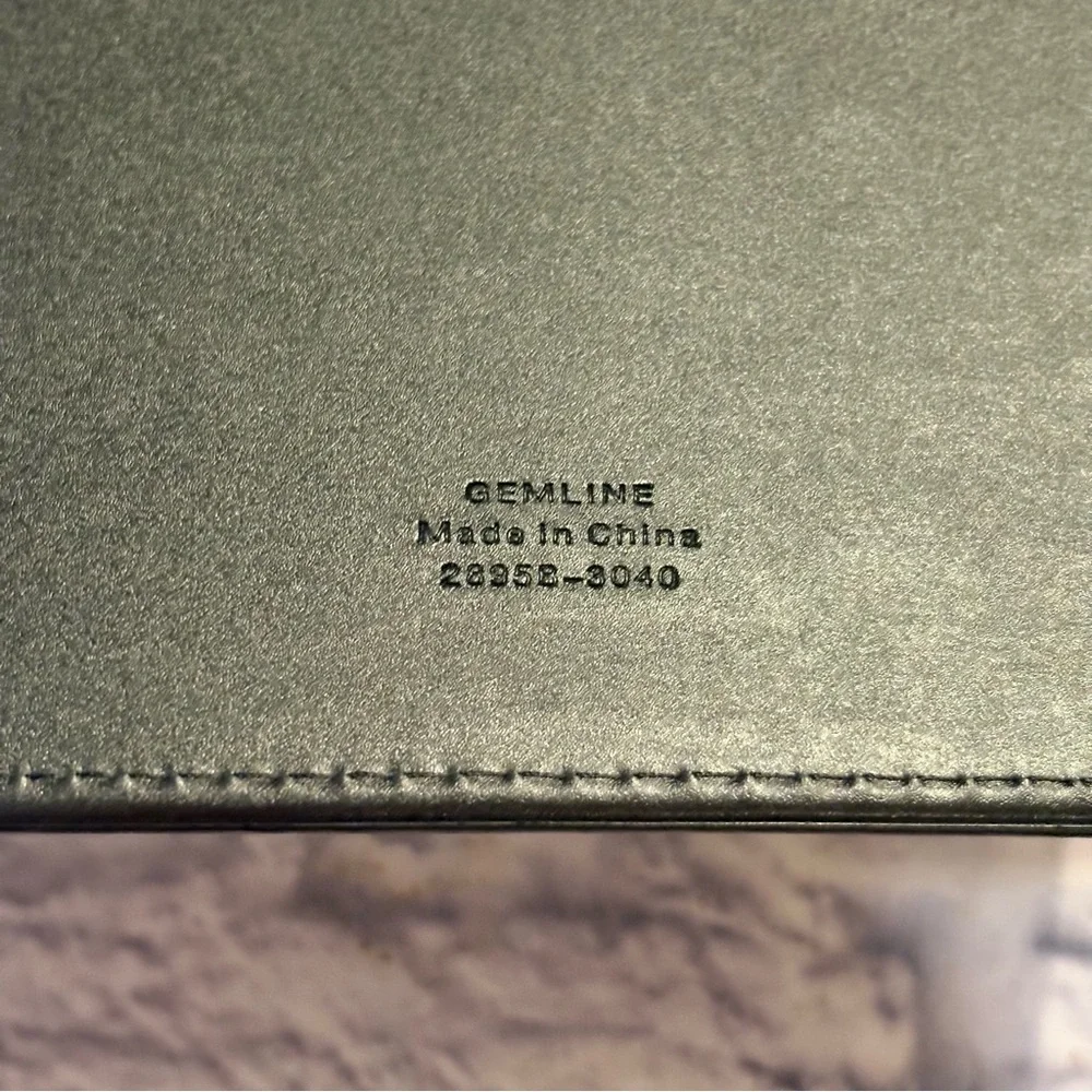 *Rare Find* Disney Parks & Events black faux leather portfolio folder